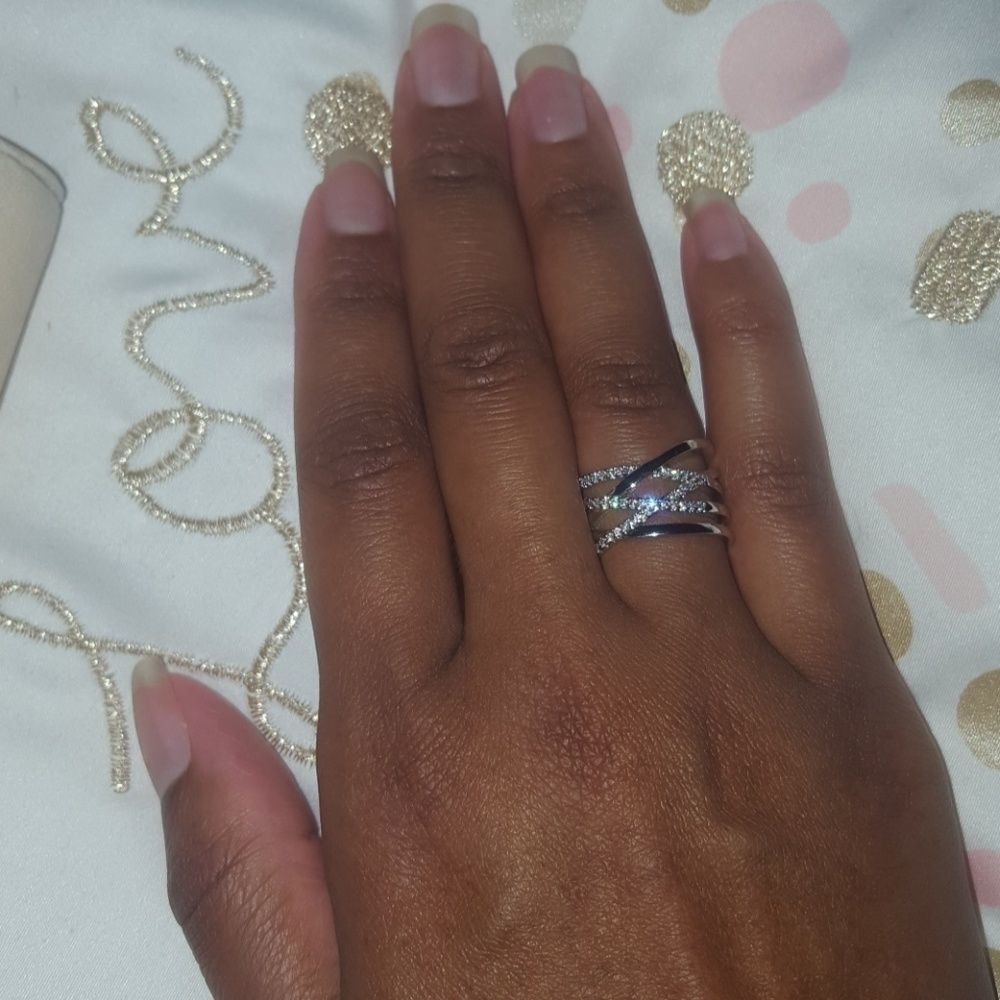 Multi-layer rhinestone ring - Picture 3 of 3